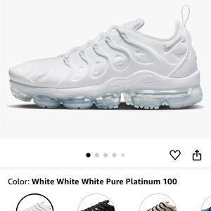 Nike Air VaporMax Plus White Sneakers